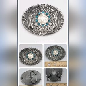 New silver Buffalo Nickel Coin belt buckle
